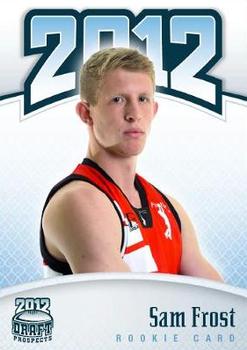 2012 Footy AFL Draft Prospects #31 Sam Frost Front